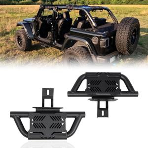 Trumgeta 2X EZ Side Steps Fit for 2007-2018 Jeep Wrangler JK 2/4 Doors Running Boards 350 LBS Load (NOT for Rock Rails)