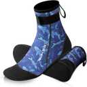 XUKER Neoprene Water Socks for Kids Toddlers 3mm Sand Proof Beach Volleyball Socks Diving Boots for Outdoor Water Sports (Blue)