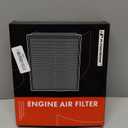 Engine Air Filter Replacement 17801-31130 Replacement for Toyota, Dodge, Jeep & Lexus Models - Camry, Highlander, Avalon, Sienna, Durango, Grand Cherokee, ES350, NX300, RX350, CA10755
