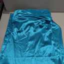 Yazinie Womens Strapless Satin Maxi Dress Backless Tube Dress Blue, Small