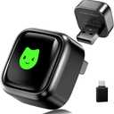 enlik Wireless CarPlay Adapter for iPhone, 2025 Upgraded Wired to Wireless for Apple CarPlay, Mini USB Design with Fast Stable Connection Car Play for iOS 10+, Android 11+ Version, Type-C Extension (Gunmetal)