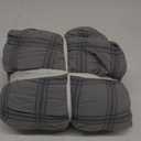 Cozy Bliss Cooling Comforter Queen Size Seersucker Plaid, Q-Max 0.4 Reversible Lightweight Cooling Blanket, Breathable Silk Smooth Summer Bedding Quilt for Hot Sleepers Night Sweats Dark Grey