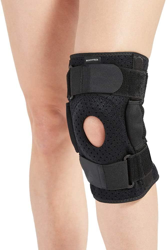 Hinged Knee Brace for Men and Women, Knee Support for Swollen ACL, Tendon, Ligament and Meniscus Injuries (Medium (Pack of 1))