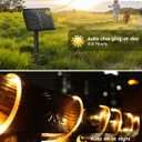 Upgraded 70FT 200 LED Solar Rope Lights, Timer & 8 Modes Trampoline Accessories Solar String Lights, IP65 Waterproof Solar Powered Fairy Lights for Party Garden Yard Tree Camp(Warm White)