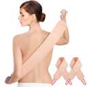 2 Pack Back Scrubber for Shower for Women, Exfoliating Back Washer for Shower, Back Exfoliator for Body Deep Cleansing, Pink