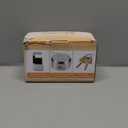 3 Pack of Heavy Duty Hidden Shackle Padlocks with Keyed Alike, Puck Locks, Puck Lock, Outdoor Padlock for Trailer Door Lock, Moving Trucks & Vans (2-7/8 Inch), Silver