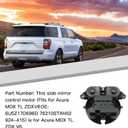 924-415 Side Mirror Control Motor Fits for Acura MDX TL ZDX V6 Replace 6U5Z17D696D 76210STXH02 924-415, Side View Mirror Control Motor