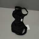 HACI Women's Front Closure Bra Underwire Unpadded Plus Size Full Coverage T-Shirt (38D, Black)