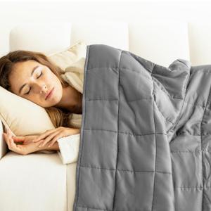 Luna Luxe Cotton Weighted Blankets for Kids & Adults - 100% Oeko-Tex Cotton Weighted Blanket - Soft, Comfortable, & Breathable Travel Blanket - All-Season, Winter Premium Gift Ideas (Queen | 60" x 80" | 20 lbs, Light Grey)