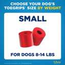 Dr Buzby's Small ToeGrips for Dogs - Instant Traction on Wood/Hardwood Floors - Anti Slip Relief - Grippers for Senior Dogs - Stop Sliding Instantly - Rubber Nails for Paws - 1 Pack (20 Grips)