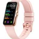 Health Fitness Tracker, Smart Watch with 24/7 Heart Rate and Blood Oxygen Monitor, Sleep Tracker with IP68 Waterproof, Activity Tracker Pedometer Step Counter for Women Men (Pink Purple)