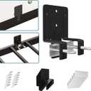Non Slip Mattress Gaskets for Bed Frame, Mattress Holder in Place Gripper, Keep Mattress from Sliding Stopper, 6 Pcs Black Baffle Fit for Box Spring, Wide Applicability