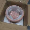 10 inch Ceramic Plant Pots for Indoor Plants, Rainbow Pearl Glaze Planter with Planters for Plants with Drainage Hole, Orchid Pots, Succulent Pot, Large Flower Pot (Pink) 2 Pack