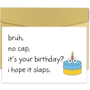 Funny Birthday Card for Teen Boys Girls, Teenagers Birthday Card for Him Her, Happy Bday Gifts for Son Duaghter Brother (07)