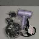 slopehill Professional Ionic Hair Dryer, Powerful 1800W Fast Drying Low Noise Blow Dryer with 2 Concentrator Nozzle 1 Diffuser Attachments for Home Salon Travel (Lavender)