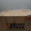 HIGOGOGO Round Stuffed Pouf Ottoman, Pu Leather Poufs with Foam Chunk Filling, Furry and Fluffy Pouf Foot Stool Storage Ottoman, 26 X 18 Floor Poufs Foot Rest for Living Room, Grey