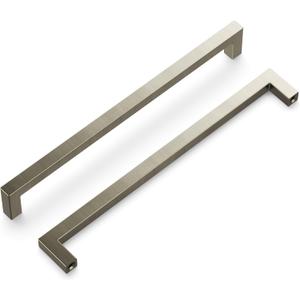 Hickory Hardware Solid Core Kitchen Cabinet Pulls, Luxury Cabinet Handles, Hardware for Doors & Dresser Drawers, 8-13/16 Inch (224mm) Hole Center, Stainless Steel, Skylight Collection(Pack of 1)