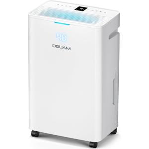 4500 Sq. Ft Dehumidifier, Max 80 Pint Dehumidifier for Basement, Compressor Dehumidifiers for Home with Drain Hose, Smart Humidity Control, Energy Efficient, Quiet for Bedroom, Large Rooms.