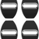 Car Door Lock Cover for Hyundai Tucson 4.Generation (NX4) 2021 2022, Auto Latches Buckle Cap Prevent Scratches Interior Protector,A/Black
