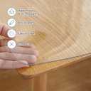 LovePads Clear Table Cover Protector, 24 x 78 Inch 2mm Thick Plastic Table Cover, Table Protector for Dining Room Table, Waterproof Dresser Cover Top for Kitchen, Coffee, Writing Desk