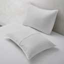 ATLINIA Linen Pillow Cases Standard Sham - 20 x 26 Inch Bed Pillow Protector Cover Set of 2 Bedding Cooling Neutral Pillowcase Shams White