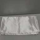 Satin Pillowcases with Zipper （20x26）,Standard Size Pillowcases Set of 2, White Silk Pillowcase for Hair and Skin
