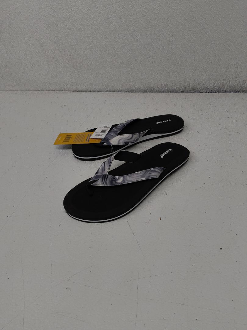 Everest Women's Fpip Flops Black/White 9