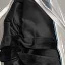 Dreaming Casa Darkening Black Velvet Curtains for Living Room Thermal Insulated Rod Pocket Back Tab Window Curtain for Bedroom 2 Panels 52" W x 108" L