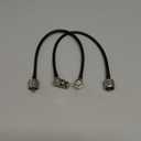 Superbat PL259 to BNC Cable 12inch UHF Male to BNC Male Right Angle Jumper RG58 Coax Cable for CB Radio Ham Amateur Radio Scanner Antenna SWR Meter Dummy Load, 2-Pack