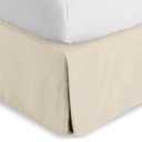 Bare Home Queen Bed Skirt - 15-Inch Tailored Drop Easy Fit - Bed Skirt for Beds - Center & Corner Pleats (Queen, Sand)