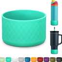 Silicone Boot for Owala Water Bottle 24 oz, Anti-Slip Protective Sleeve for FreeSip/Twist/Flip Stainless Steel Water Bottles Accessories (mint green)