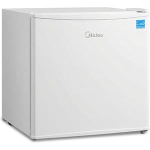 Midea MERM17B0AWW Mini Fridge, 1.7 Cu.ft Energy Star Certified Mini Refrigerator, Adjustable Thermostat, Reversible Door, Low Noise for Dorm, Office, Bedroom, White