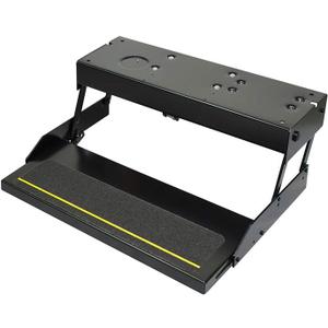 Kwikee 36 Series Single 12V Electric RV Step Assembly, 8.5" Rise, 300 lbs. Heavy-Gauge Steel, Obstruction Sensors, Hidden Light, Anti-Slip Steps, Travel Trailers, 5th Wheels, Campers - 903609025