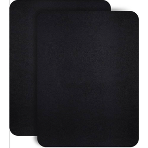 4pcs Vinyl Patches, Non Adhesive, Black