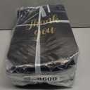 Fumete 50 Pcs Glossy Thank You Gift Bag with Handles 8 x 4 x 10 Inch Non Woven Reusable Gift Bags with Glossy Finish for Wedding Birthday Partys Engagements Anniversaries Holiday(Black)