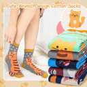 Women Girls Socks Cute Animal Socks Cat Dog Cow More Fun Novelty Socks Gifts for Girls Christmas Birthday