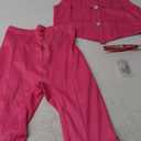 Girls Pink Costume 6Pcs Cowgirl Movie Cosplay Kids Disco Outfits Set Halloween Birthday Party Dress up (9-10Y/150)