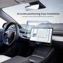 Ailun Glass Screen Protector for Tesla Model Y Juniper 2025 / Model 3 2024 Highland Center Console Dashboard Touchscreen [15.4 Inch] with Auto Alignment Tool + Armrest Box Screen Protector [8 Inch]