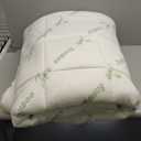 DOWNCOOL 3 Inch Queen Mattress Topper  Cooling Memory Foam Mattress Topper for Back Pain Relief, Bamboo Viscose Air Layer, 1700 GSM Fill, Deep Pocket Fits 821 Inch (White)