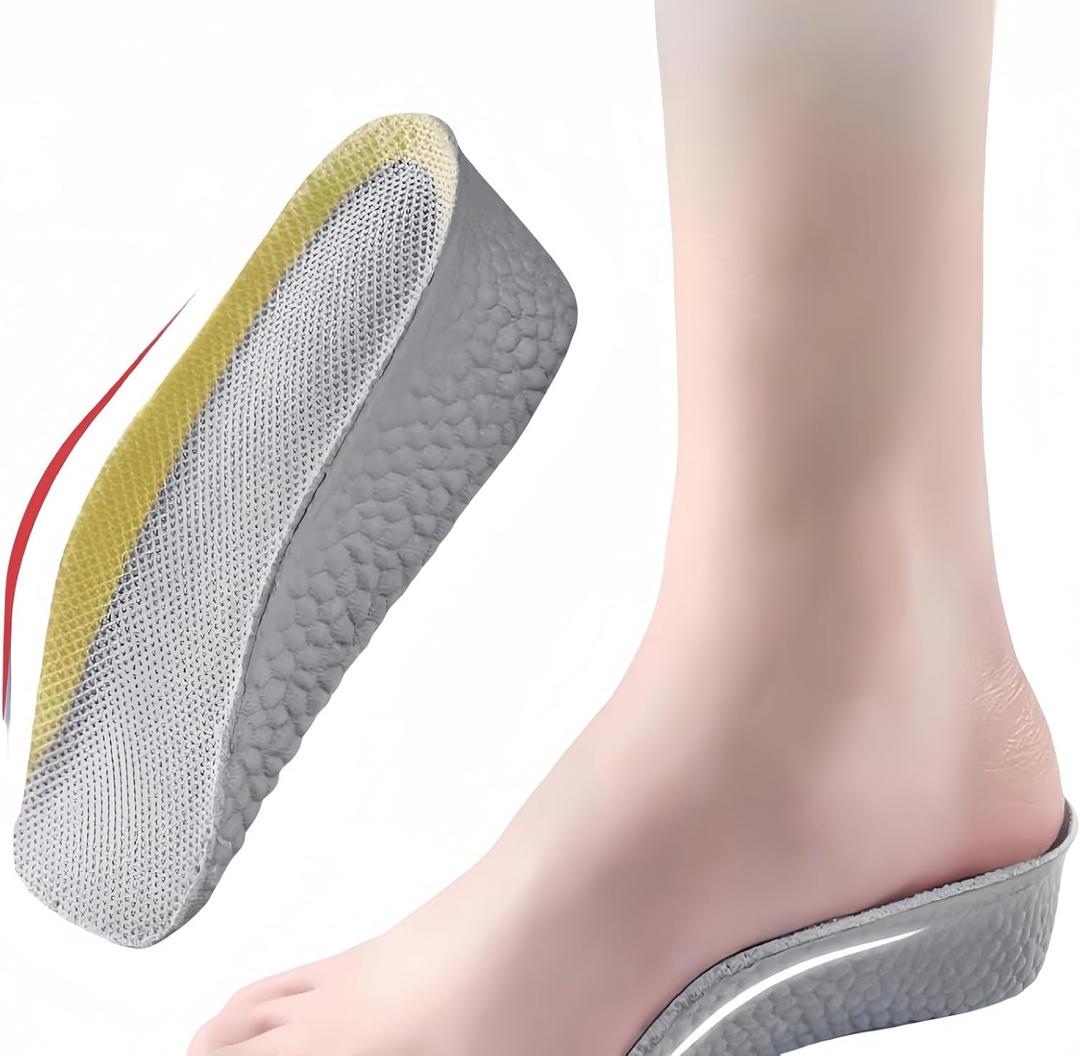 2 Pairs Insole Height,Orthopedic High Cushion, Arch Support Insoles for Plantar Fasciitis, Flat Feet, Over-Pronation, Achilles Tendonitis, Foot Pain Relief (1.4inch)