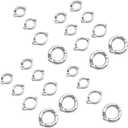 40 Pcs Pet Birds Flying Training Leash Rings Clips Pet Opening Foot Rings Clips Pigeon Leg Ring Parrot Ankle Rings Clips Bird Dove Parrot Foot Ring Parrot Flying Accessory Birds Supply,4 Sizes