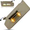 Left Driver Side Sun Visor for Honda Pilot 2009 2010 2011 2012 2013 2014 2015 Replace 83280-SZA-A01ZC with Vanity Light/with Makeup Mirror (Driver Left Side(Beige))
