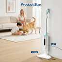 NEWBULIG Steam Mop for Hardwood/Tile/Carpet, Lightweight Steamer Cleaner for Floor Cleaning, 16.4 FT Cord and 2 Washable Pads