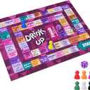 Drinking Board Game,Leather Mat Drinking Games for Adults,Interactive Girls Night Drinking Games,Bachelorette Party Games