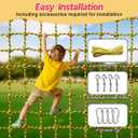 Climbing Net, 6.6ft X 9.9ft Polyester Climbing Cargo Net for Kids Outdoor, Heavy Duty Large Military Playground Equipment, Rope Ladder, Swingset, Indoor & Outdoor, Treehouse, Jungle Gyms