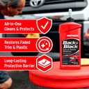 Mothers Back-to-Black Trim & Plastic Restorer, 12 oz. Removes Oxidation, Dirt & Wax Residue Restores Faded Trim & Provides Long-Lasting Protection (06112)