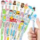 25Pcs Fun Pens for Kids, 3-in-1 Cute Animal Pens for Kids, Stress Relief Rotating kid pen for Birthdays Gifts Office Classroom Prizes