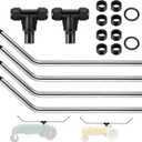 2 Set Traveling Sprinkler Arms Kit, Tractor Sprinkler Parts Compatible with Nelson and Orbit, T Part with Anti Leak Gasket for Efficient Lawn/Garden Watering