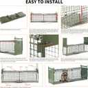 26" 2-Door Live Animal Traps for Stray Cats up to 5.5 pounds, Raccoons, Squirrel, Skunk, Mole, Groundhog, Armadillo, Rabbit, with Pedal Triggers