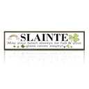 St. Patrick's Day Slainte Wooden Sign, Irish Blessing Quote, Rainbow Shamrock Decor for Kitchen Shelf, Office Desk, Tiered Tray St. Patrick's Day Gift